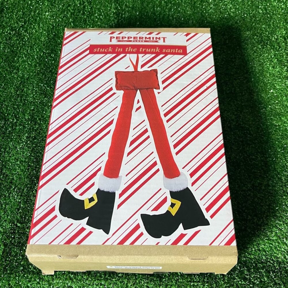 Peppermint Place Santa Stuck In The Truck, Car Decor Holiday Collection Gift NEW